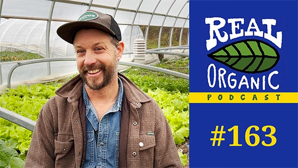 JM fortier on his farm in Quebec being interviewed for the Real Organic Podcast